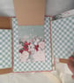 Handmade Christmas Scrapbook Album. Red Velvet Photo Album.  - Image 9
