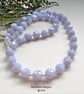 Designer Blue Lace Agate Sterling Silver Necklace  - Image 7