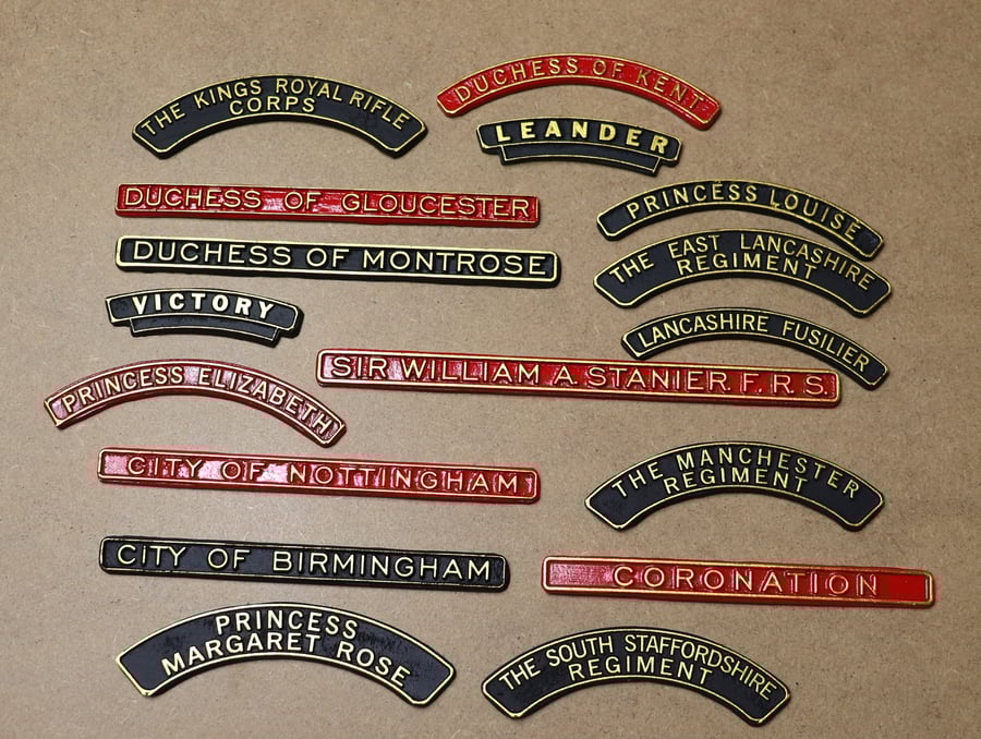 L M S Loco railway nameplates  to collect  page 1