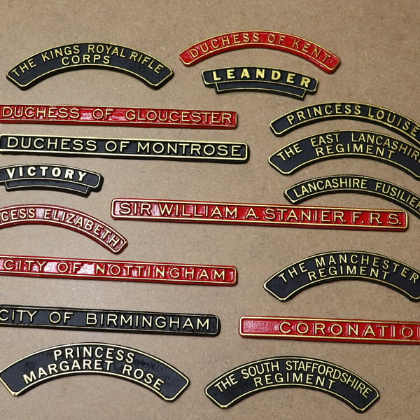 Locomotive Nameplates L M S to collect or a rail tour to remember