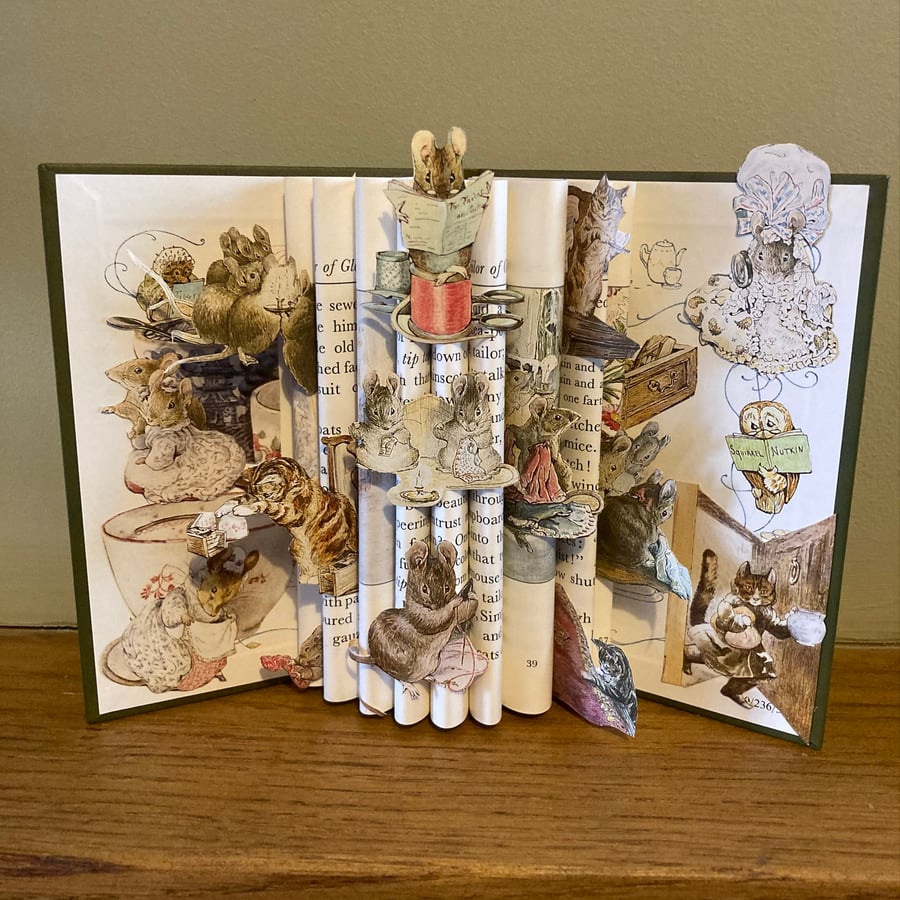 Beatrix Potter’s Tailor of Gloucester Book Sculpture