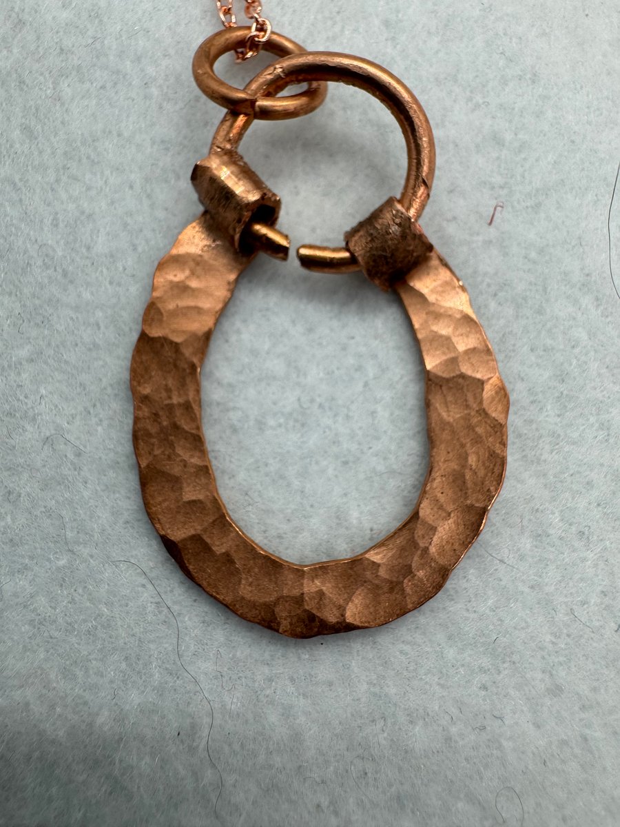 Hammered Copper pendant