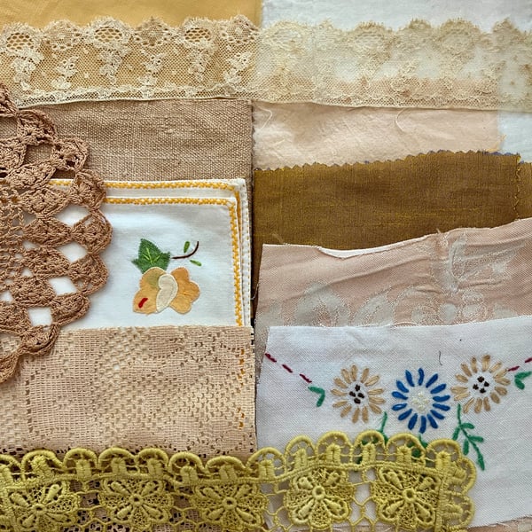 No.13 Vintage and Plant-Dyed Textile Fabric Inspiration Pack