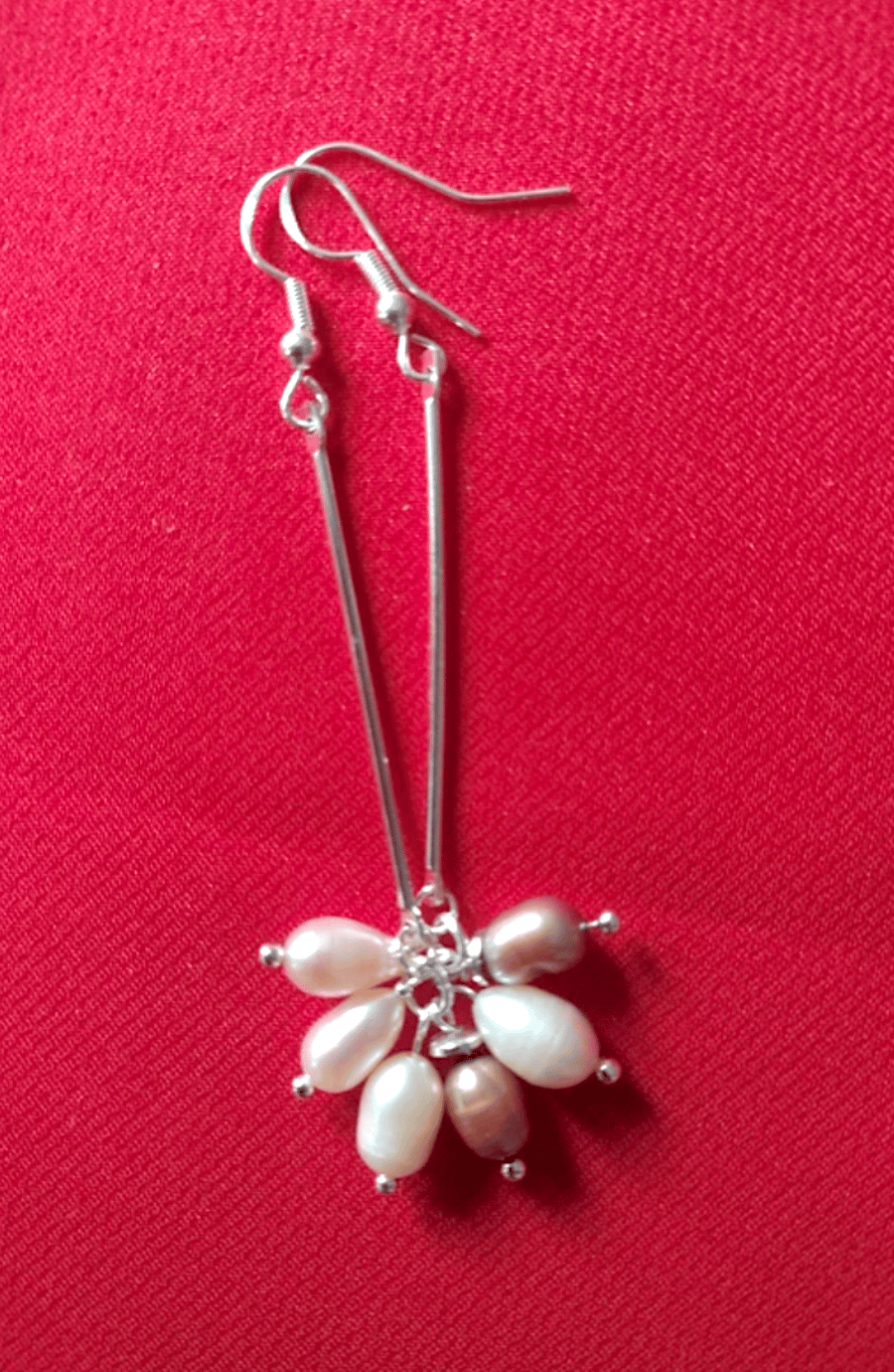 Gorgeous Earrings with Freshwater Pearls