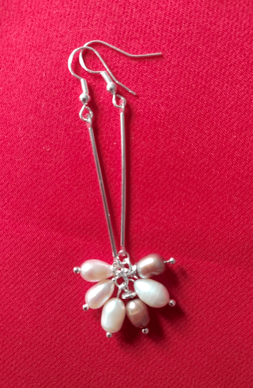 Gorgeous Earrings with Freshwater Pearls