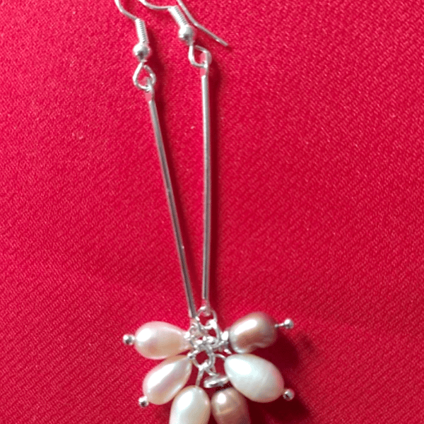 Gorgeous Earrings with Freshwater Pearls