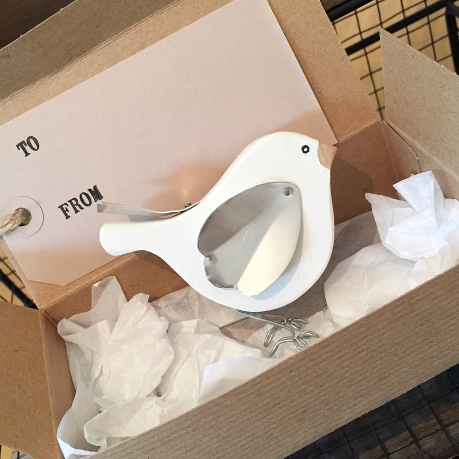 Handmade Bird Dove Gift for Wedding, Birthdays, Anniversary, New Baby