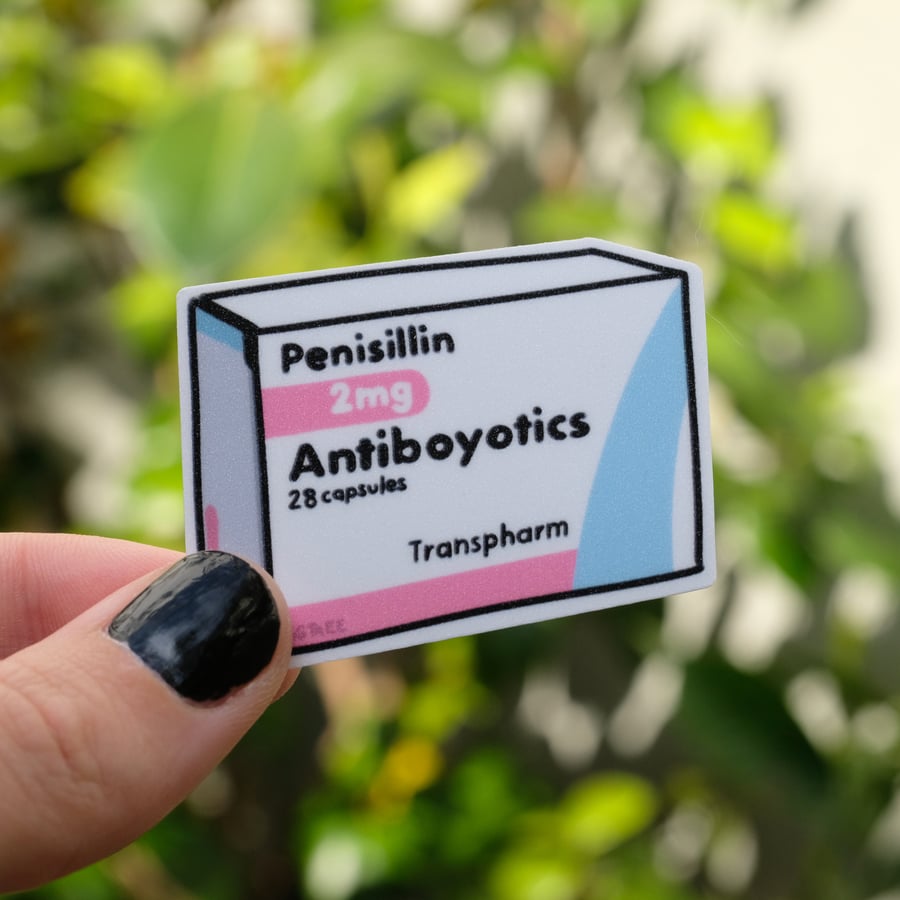 Antiboyotics - Oestradiol HRT Sticker