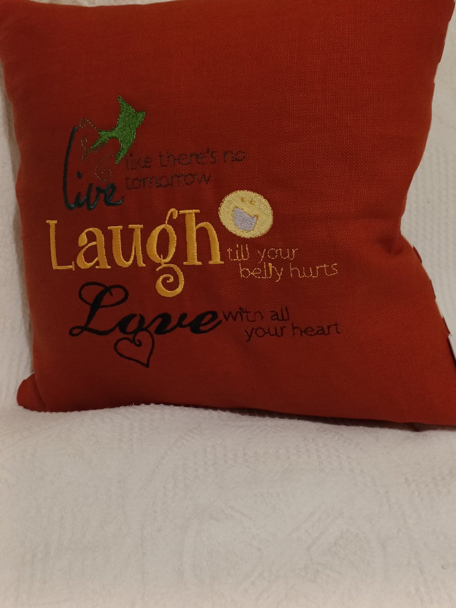 Live, laugh, love. Cushion cover