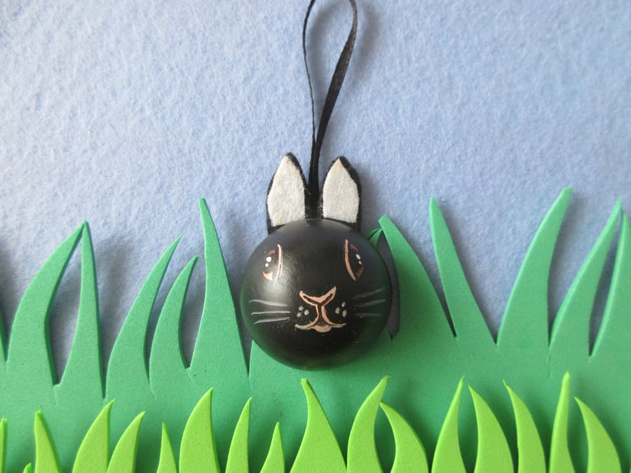 Bunny Rabbit Hanging Decoration Pet Bauble for Christmas Easter etc