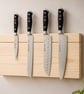 Handmade Wooden Magnetic Knife Block - Solid Wood Kitchen Knife Holder - Made in - Image 3
