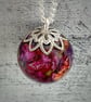 Flower Preservation Necklace – Keepsake from Wedding or Memorial Flowers
