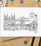 Selby Skyline Greetings Card - Image 1