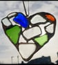 Seaglass mosaic heart suncatcher  - Image 6