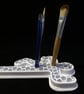 B ody Outline Honeycomb Pen Holder - 3D Printed Desk Organiser - True Crime Gift - Image 2