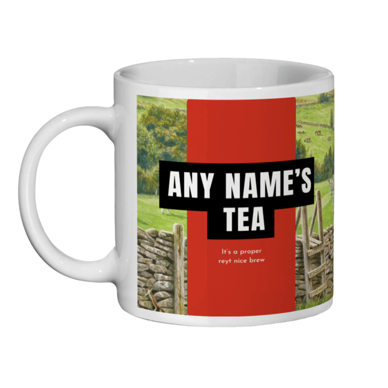 Personalised Yorkshire Tea Mug Name Funny Gift Cup Mum Dad Work Friend