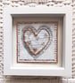 A Single Copper Wire Love Heart on Silver Handmade Artwork. How Lovely!!! XXX - Image 1