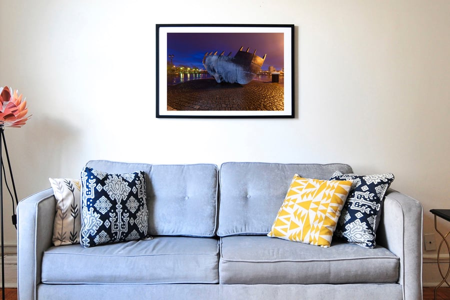 Image of Merchant seafarers war memorial print, Cardiff Bay Wales 1