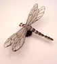 Handmade Fused Glass Dragonfly Garden Stake “Dory “ - Image 3