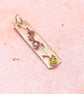 Floral Silver Gemstone Pendant with Amethyst Peridot and Tourmaline  - Image 2