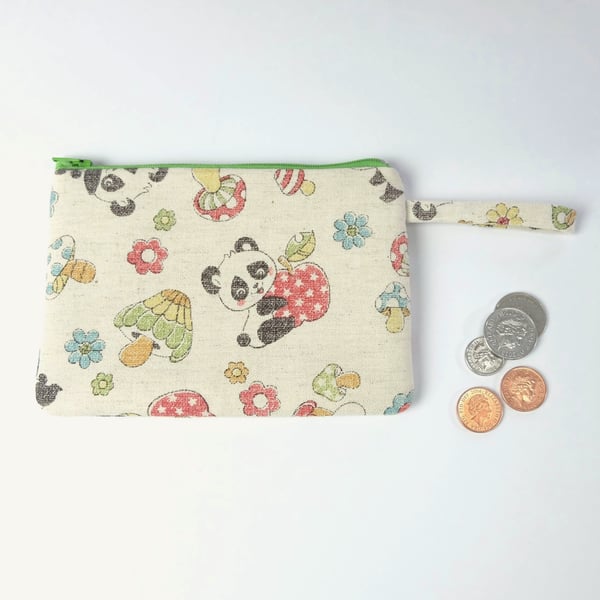 Cute Panda Fabric Purse