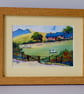 Hillside Cottage, In The Brecon Beacons, a Watercolour Print in 8 x 6 '' Frame - Image 1