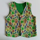 Reversible boys waistcoat, Age 5 years, Waistcoat, Boys waistcoat, Dragons 