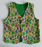 Reversible boys waistcoat, Age 5 years, Waistcoat, Boys waistcoat, Dragons 