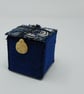 Harris Tweed fabric box with textile art lid - Image 8