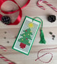 Cross Stitch Christmas Tree Bookmark Kit - Image 1