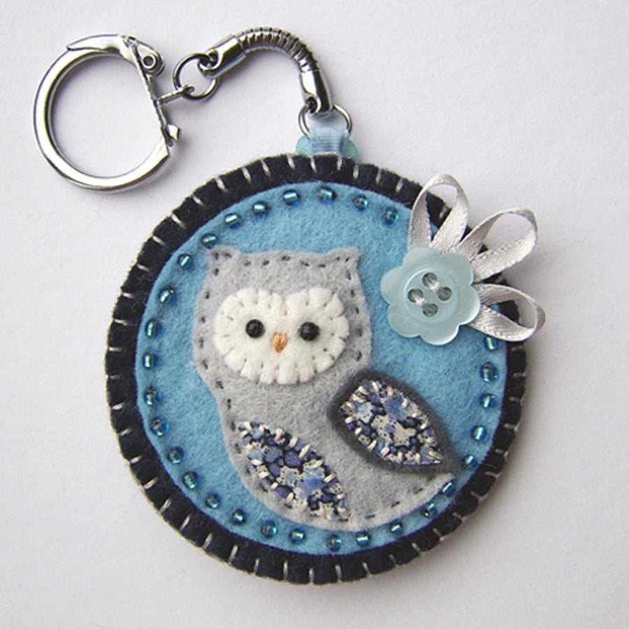 Reserved Listing ...Owl Keyring for LeopardPrintBee