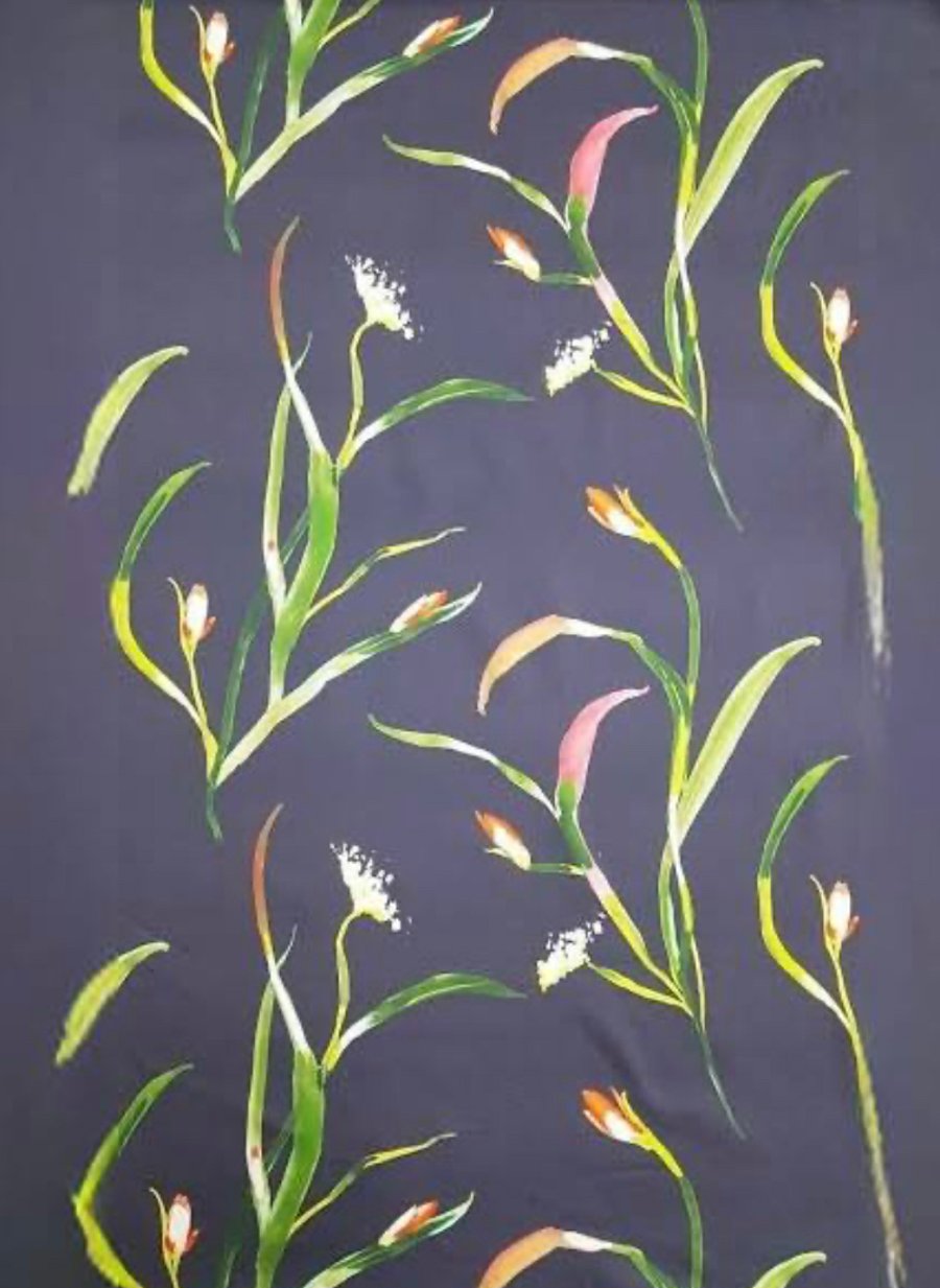 Harlequin - Saona Papaya - Cassis slight seconds 3.50 per half metre (4.5m avail