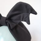 Bat Turban in Black Jersey (made to order)