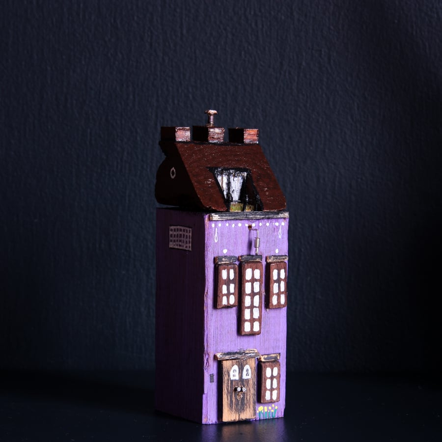 Wonky Buildings, Amsterdam Driftwood Art