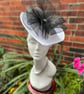 Lilac Lavender Crinoline Wedding Hat, Hat for the Races, hats special occasions 