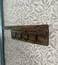 Handmade Rustic Wall Hung Key Holder with Shelf - Image 3
