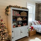 Vintage Jaycee Oak Cabinet, Book Case Display , Restored 