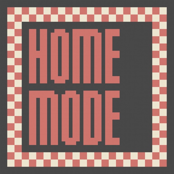 HOME MODE Needlepoint Cushion Pattern - Large Digital Tapestry Chart PDF