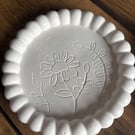 Hand carved floral coasters