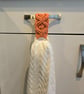 Macrame Tea Towel Holder, Boho Kitchen accessories  - Image 4