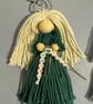 Personalised Guardian Angel - 100% Cotton Macrame Teacher Gift - Custom Name Kee