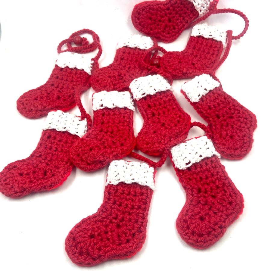 Crochet Stocking Mini Bunting 