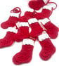 Crochet Stocking Mini Bunting  - Image 1