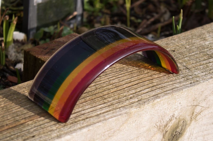 Rainbow Bridge in Fused Glass - RB01