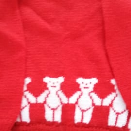 Jumper with little teddies round the bottom