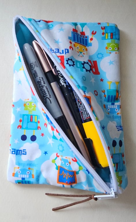 Fun printed pencil case.