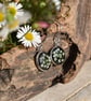 Pressed Cow Parsley Flower Resin Earrings, 304 Stainless Steel, Made in Scotland - Image 2
