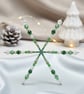 Green Crystal Snowflake Decoration - Image 2