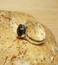 Minimalist Bloodstone ring. 925 sterling silver. March birthstone ring - Image 3