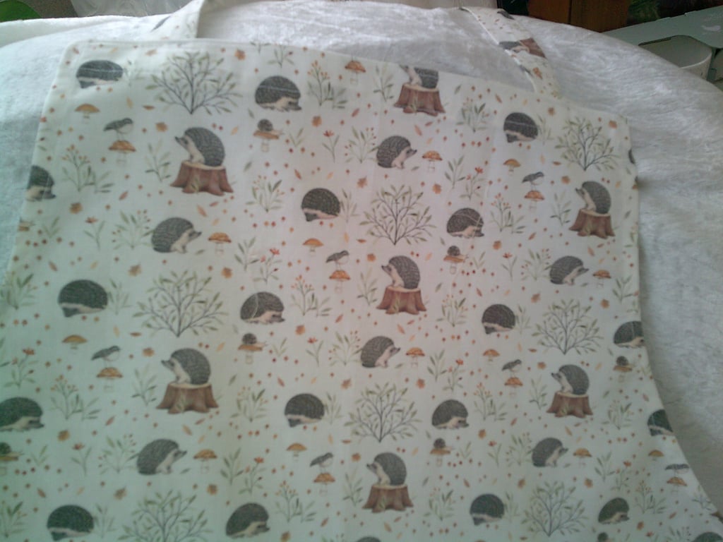 Hedgehogs on Tree Stumps Adult Apron